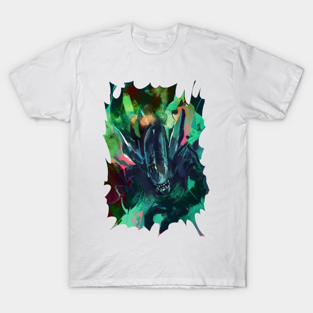 Alien vaporwave T-Shirt by jamesweinreb